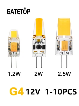 LED Mini G4 ampul alçak gerilim AC/DC12V cob lambası strobe olmadan uygun kristal lamba yerine 20W 25W halojen lamba