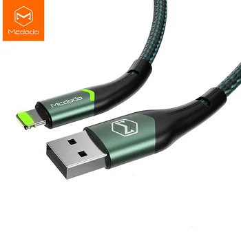 Mcdodo USB Kablosu 2A Yıldırım için Hızlı Şarj iPhone 14 13 12 Pro Max XS XR X 8 7 Artı iPad iPod İOS 14 Şarj Veri LED Kablosu