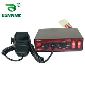 KUNFINE 12V Federal Sinyal 200W uyarı polis kablosuz araba siren 10 ton Mikrofon ile 2 ışık anahtarı (hoparlör olmadan)