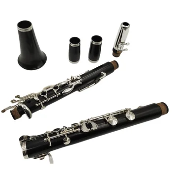 Profesyonel klarnet Eb Anahtar Clarionet Abanoz veya Ebonit ahşap Kaplama Şerit, Kılıf