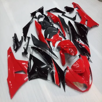 enjeksiyon Kaporta kiti ZX-6R 2012 2013 2014 2015 siyah kırmızı ZX6R 09 12 ABS Plastik Kaporta Seti