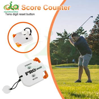 Mini Kullanışlı Golf Atış Sayısı Zamanlı Putt Puanı Sayacı İki Haneli Puanlama Kaleci Anahtarlık İle Golf Eğitim Golf Aksesuarı