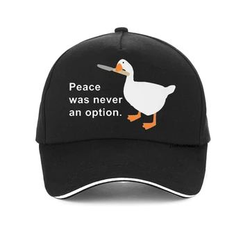 Barış Asla Bir Seçenek Değildi Kaz beyzbol şapkası Yaz Erkekler İsimsiz Kaz Oyunları Komik Macera Rahat şapka