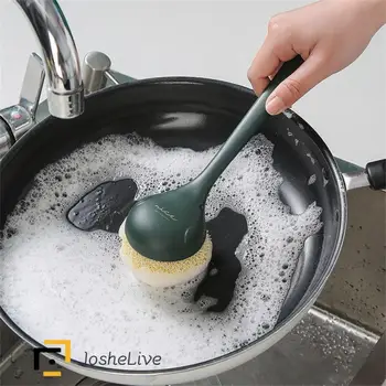 Bulaşık Fırçası Düşmedi Verimli Temizlik Uzun Saplı Fırça Kolay kavrama Kolu Mutfak Essentials Mutfak Temizleme Araçları