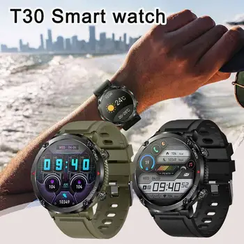 T30 Açık Bluetooth Çağrı Smartwatch Büyük Ekran Kalp Smartwatch Basınç Kan HD Adım Çok egzersiz Ölçer Hızı X2Y2