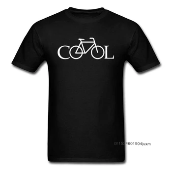 Erkek Tişörtleri Bisiklet ...Çok Havalı! Erkekler komik tişört Basit Tarzı Baskılı T Shirt Mektup Pamuk O Boyun Tees YENİ yıl GÜNÜ Hediyesi