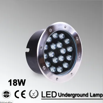  18 W Led yeraltı ışık Grondspot açık ışık süper parlak LED peyzaj aydınlatması su geçirmez AC85-265V / 12 V
