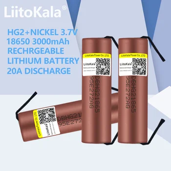 1-10 adet LiitoKala için Orijinal HG2 18650 3000mAh pil 3.6 V deşarj 20A adanmış Yüksek güç deşarj + DIY Nikel