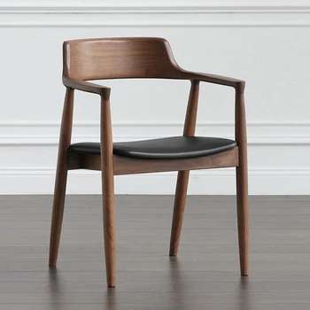 Yaratıcı Yemek Sandalyesi İskandinav Salonu Makyaj Modern Deri Yetişkin mutfak sandalyesi Tasarım Ofis Accent Sillas De Comedor Mobilya