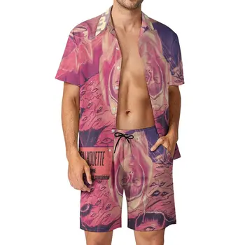 Güneş Ru Caz erkek Plaj Takım Elbise Komik 2 Parça Takım Elbise Yüksek Kaliteli Ev Eur Boyutu