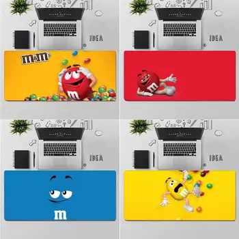 Komik M & M's MM Çikolata Konfor Fare Mat Oyun Mousepad masa Halı PC Dizüstü Dizüstü Kauçuk Toptan Mat