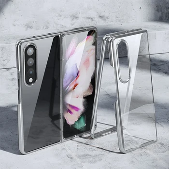 Lüks Şeffaf Hard Case Samsung Galaxy Z Kat 4 5G Temizle Sağlam Anti Sararma Kılıf Koruyucu Z Kat 4 Funda 2022