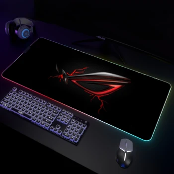 ASUS Büyük RGB fare altlığı Oyun Mousepad Büyük Oyun LED sümen 40x90cm Kauçuk Klavye Paspaslar Masa Pedleri En İyi Mouse Pad