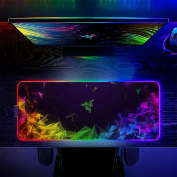 RAZER Oyun Mouse Pad RGB Parlayan Masaüstü Bilgisayar Aksesuarları LED Klavye Halı Aydınlık sümen Mousepad