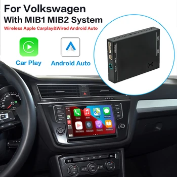 Ekran Yükseltme Dekoder Kutusu Android Otomatik OEM Multimedya Arayüzü Kablosuz CarPlay VW Volkswagen için MIB1 / MIB2 Golf 7 Polo Tiguan