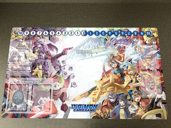 Digimon Playmat Bagramon DTCG CCG Mat Ticaret Kart oyun halısı Kurulu Oyun Playmat Kauçuk masa pedi anime fare altlığı Ücretsiz Çanta 60x35 cm