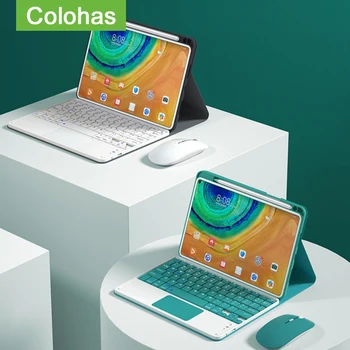 Bluetooth uyumlu Tablet Klavye İçin Huawei Matepad 10.8 Matepad Pro 10.8 M6 10.8 İçin Mini Klavye Durumda Matepad 11 2021
