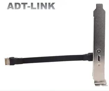 Yeni ADT bağlantı USB 3.1 20Pin Tip C Tipi E Bağlantı Noktası Yüksek Hızlı USB3. 1 Gen2 Düz Kablo Tipi C Tipi E Konnektör Yükseltici Adaptörü