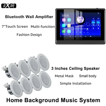 Bluetooth uyumlu WiFi Kablosuz Dokunmatik Ekran Duvar Amplifikatör Android Ses Tavan Hoparlör Akıllı Ev sinema sistemi Tam Set