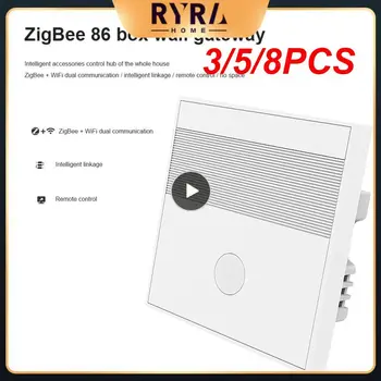 3/5/8 ADET Mini Zigbee Ağ Geçidi 2.4 ghz Wifi Tuya Zigbee Akıllı Ev Kurulumu Kolay Yüksek Kaliteli Akıllı Kablosuz Ağ Geçidi