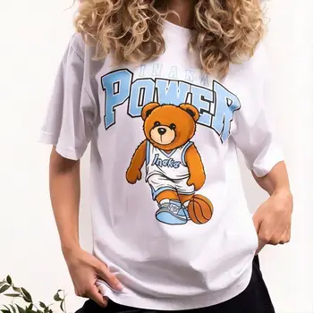 Inaka Güç Gömlek Spor TEE Moda Günlük T - shirt Kadın yüksek kaliteli tişört Dijital Mürekkep Püskürtmeli Baskı Gömlek ABD Boyutu
