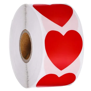 Mutlu sevgililer Günü Sticker SENİ SEVİYORUM Kalp Şekli Kalp Kağıt Teşekkür Ederim Etiket Kar Tanesi Etiket Hediye Kutusu Dekorasyon