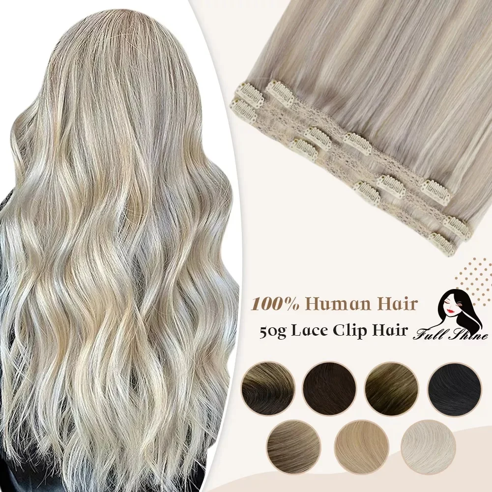 Tam Parlaklık 50 Gram klipsli postiş İnsan Saçı Ombre Renk 3 Adet insan saçı postiş Kadınlar için